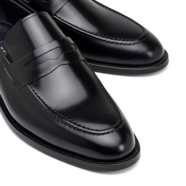 Siyah Hakiki Deri Erkek Klasik Ayakkabı - E26I1AY57680-A35 - 3