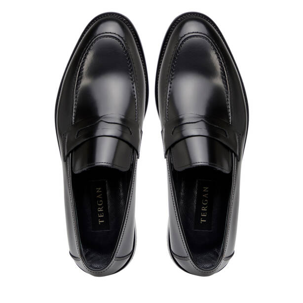 Siyah Hakiki Deri Erkek Klasik Ayakkabı - E26I1AY57680-A35 - 5