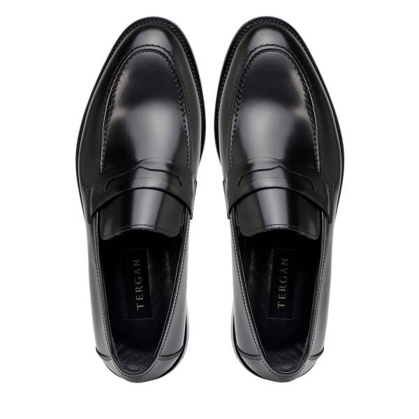 Siyah Hakiki Deri Erkek Klasik Ayakkabı - E26I1AY57680-A35 - 5