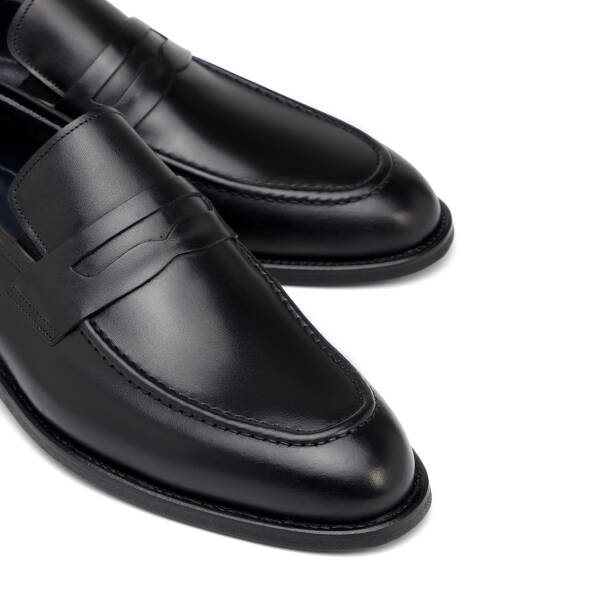 Siyah Hakiki Deri Erkek Klasik Ayakkabı - E26I1AY57680-A43 - 3