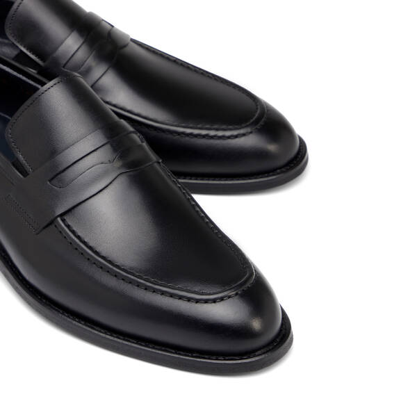 Siyah Hakiki Deri Erkek Klasik Ayakkabı - E26I1AY57680-A43 - 3