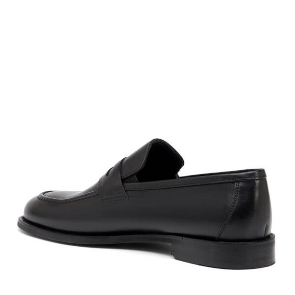 Siyah Hakiki Deri Erkek Klasik Ayakkabı - E26I1AY57680-A43 - 4