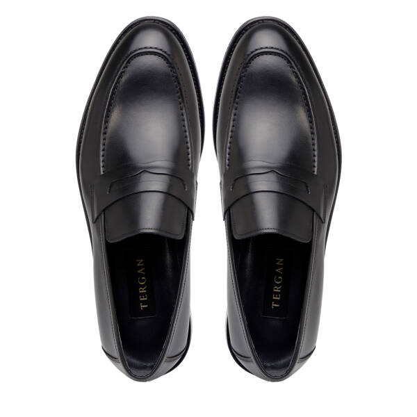 Siyah Hakiki Deri Erkek Klasik Ayakkabı - E26I1AY57680-A43 - 5