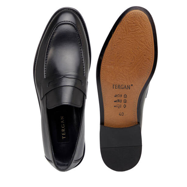 Siyah Hakiki Deri Erkek Klasik Ayakkabı - E26I1AY57680-A43 - 6