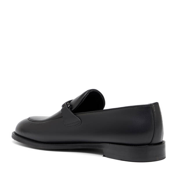 Siyah Hakiki Deri Erkek Klasik Ayakkabı - E26I1AY57681-A43 - 4