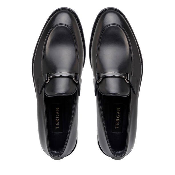 Siyah Hakiki Deri Erkek Klasik Ayakkabı - E26I1AY57681-A43 - 5