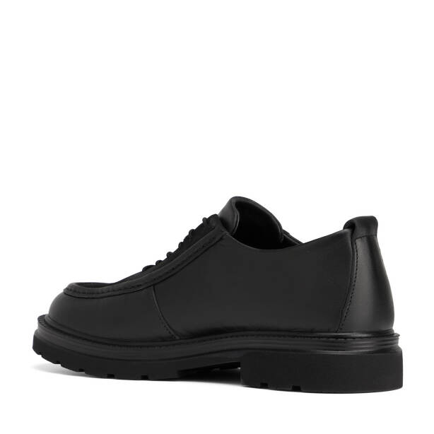 Siyah Hakiki Deri Erkek Klasik Ayakkabı- E26S1AY57871-A23 - 4