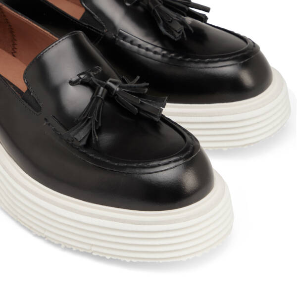 Siyah Hakiki Deri Erkek Loafer - E25I1AY57173-F44 - 3