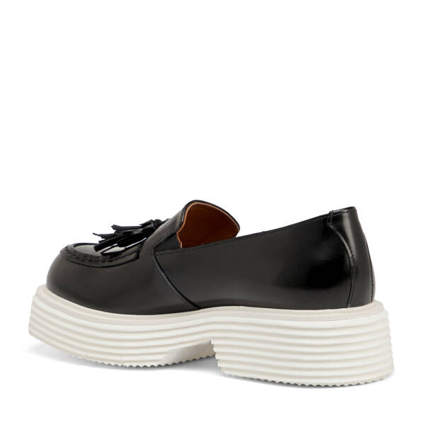 Siyah Hakiki Deri Erkek Loafer - E25I1AY57173-F44 - 4