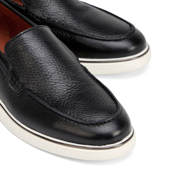 Siyah Hakiki Deri Erkek Loafer - E26I1AY57588-A23 - 3
