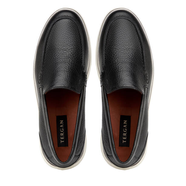 Siyah Hakiki Deri Erkek Loafer - E26I1AY57588-A23 - 5