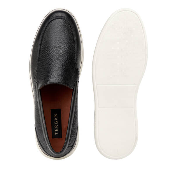 Siyah Hakiki Deri Erkek Loafer - E26I1AY57588-A23 - 6