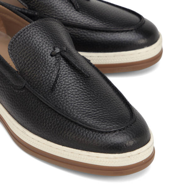 Siyah Hakiki Deri Erkek Loafer - E26I1AY57698-A41 - 3