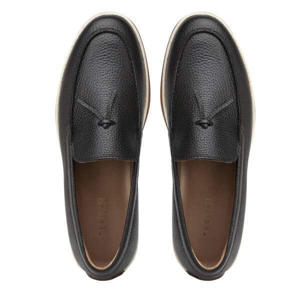 Siyah Hakiki Deri Erkek Loafer - E26I1AY57698-A41 - 5