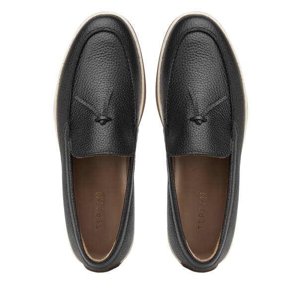 Siyah Hakiki Deri Erkek Loafer - E26I1AY57698-A41 - 5
