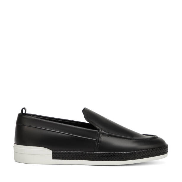 Siyah Hakiki Deri Erkek Loafer - E26I1AY57705-A23 - 1