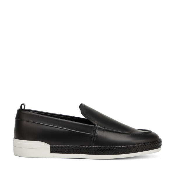 Siyah Hakiki Deri Erkek Loafer - E26I1AY57705-A23 - 1