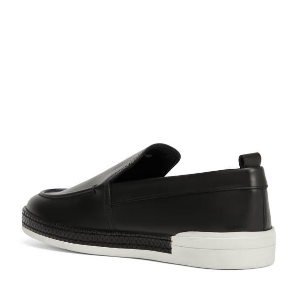 Siyah Hakiki Deri Erkek Loafer - E26I1AY57705-A23 - 4