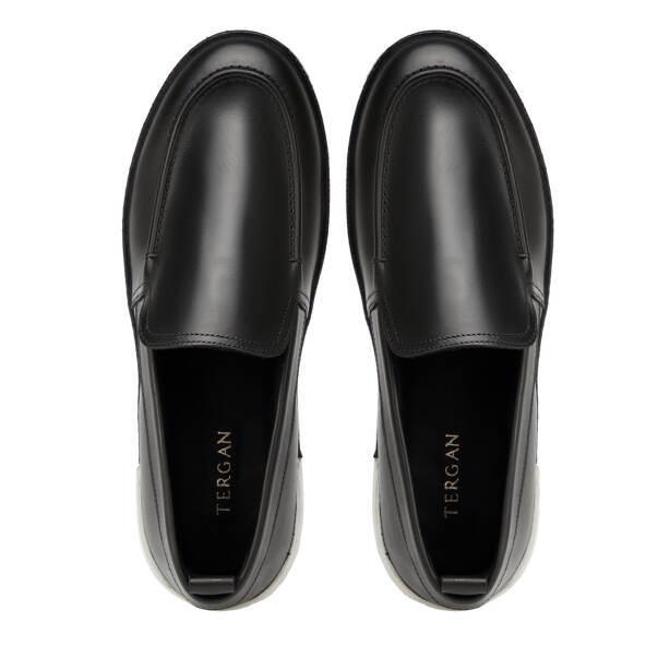 Siyah Hakiki Deri Erkek Loafer - E26I1AY57705-A23 - 5