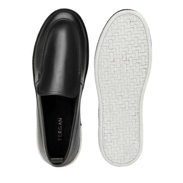 Siyah Hakiki Deri Erkek Loafer - E26I1AY57705-A23 - 6