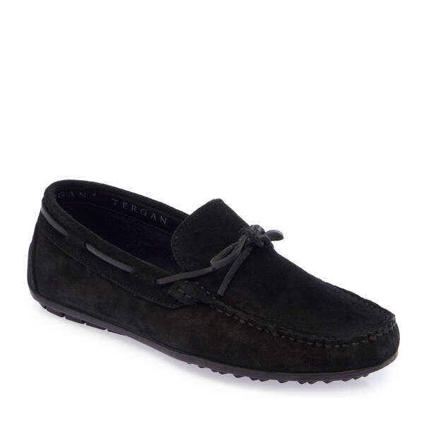 Siyah Hakiki Deri Erkek Loafer - E26I1AY57711-A01 - 1