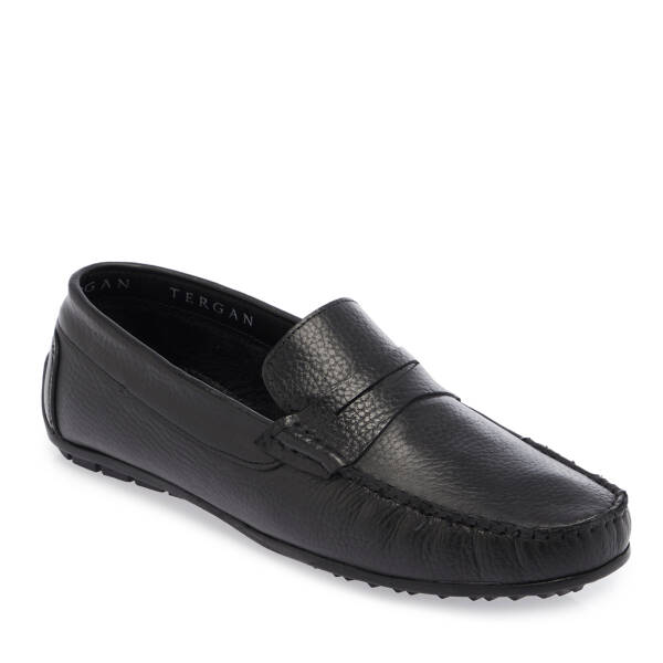 Siyah Hakiki Deri Erkek Loafer - E26I1AY57712-A41 - 1