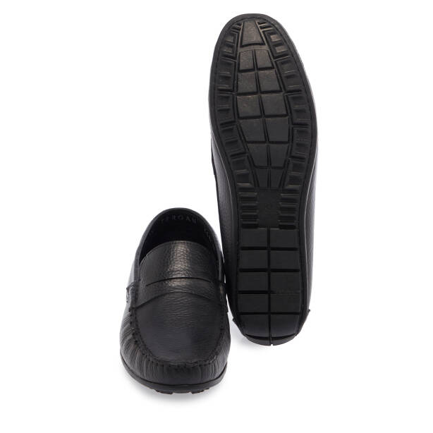 Siyah Hakiki Deri Erkek Loafer - E26I1AY57712-A41 - 4