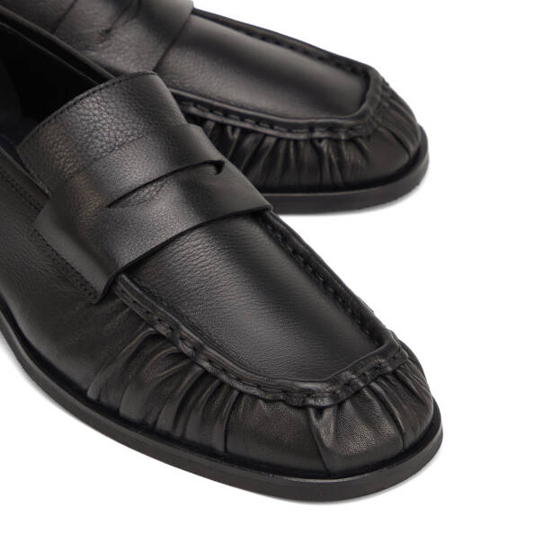 Siyah Hakiki Deri Erkek Loafer - E26I1AY57713-A23 - 3