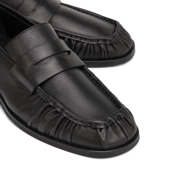 Siyah Hakiki Deri Erkek Loafer - E26I1AY57713-A23 - 3