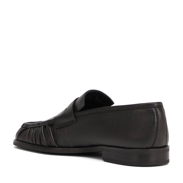 Siyah Hakiki Deri Erkek Loafer - E26I1AY57713-A23 - 4