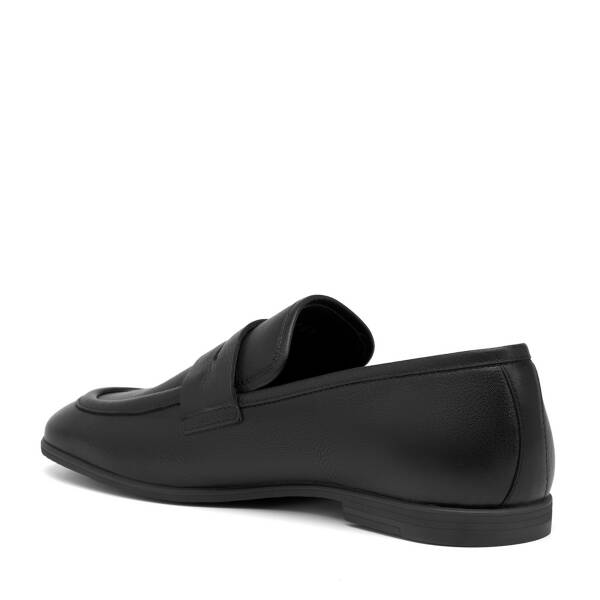 Siyah Hakiki Deri Erkek Loafer - E26I1AY57718-A23 - 4