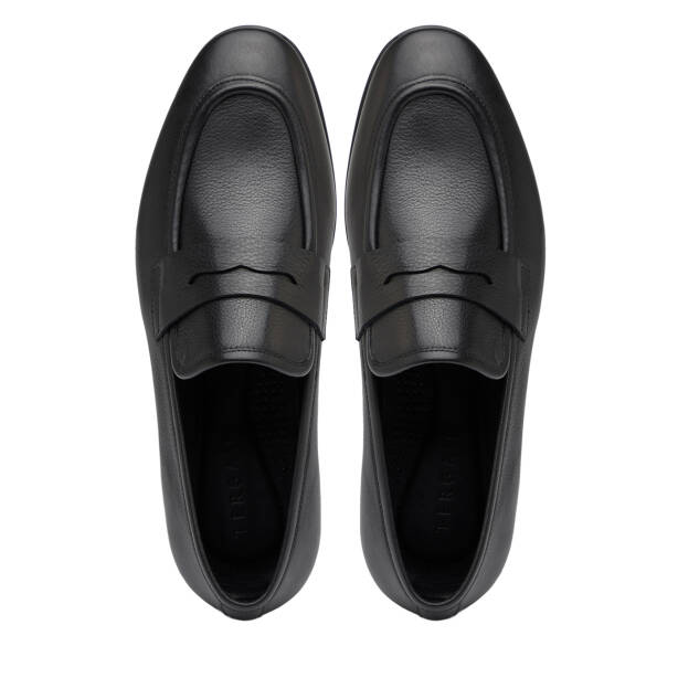 Siyah Hakiki Deri Erkek Loafer - E26I1AY57718-A23 - 5