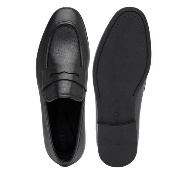 Siyah Hakiki Deri Erkek Loafer - E26I1AY57718-A23 - 6
