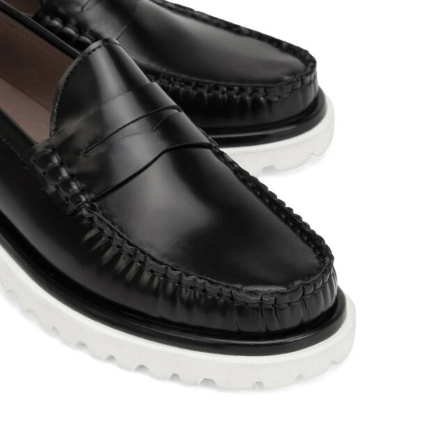 Siyah Hakiki Deri Erkek Loafer - E26I1AY57724-F44 - 3