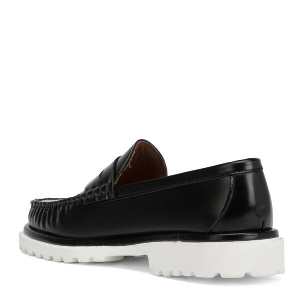 Siyah Hakiki Deri Erkek Loafer - E26I1AY57724-F44 - 4