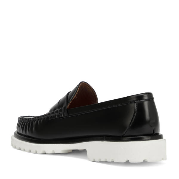Siyah Hakiki Deri Erkek Loafer - E26I1AY57724-F44 - 4