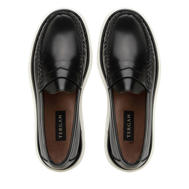 Siyah Hakiki Deri Erkek Loafer - E26I1AY57724-F44 - 5