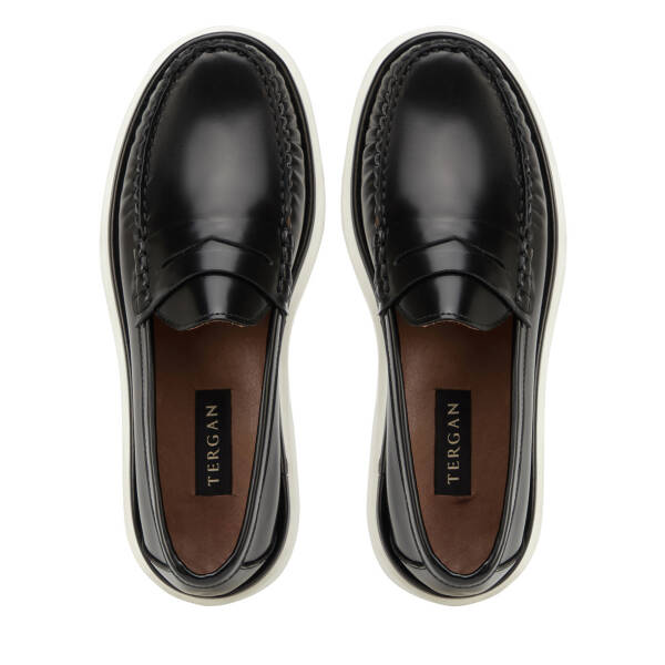Siyah Hakiki Deri Erkek Loafer - E26I1AY57724-F44 - 5
