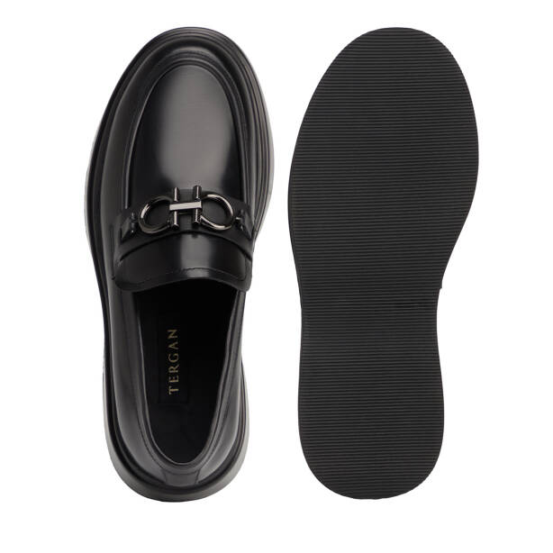 Siyah Hakiki Deri Erkek Loafer - E26S1AY57820-A35 - 5