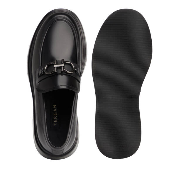 Siyah Hakiki Deri Erkek Loafer - E26S1AY57820-A35 - 5