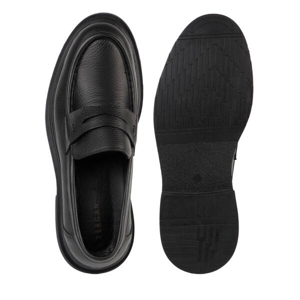 Siyah Hakiki Deri Erkek Loafer - E26S1AY57958-A41 - 5