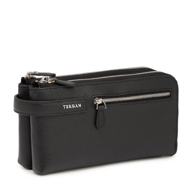 Siyah Hakiki Deri Erkek Portföy Çantası - S1PC00021564-A6F - 2