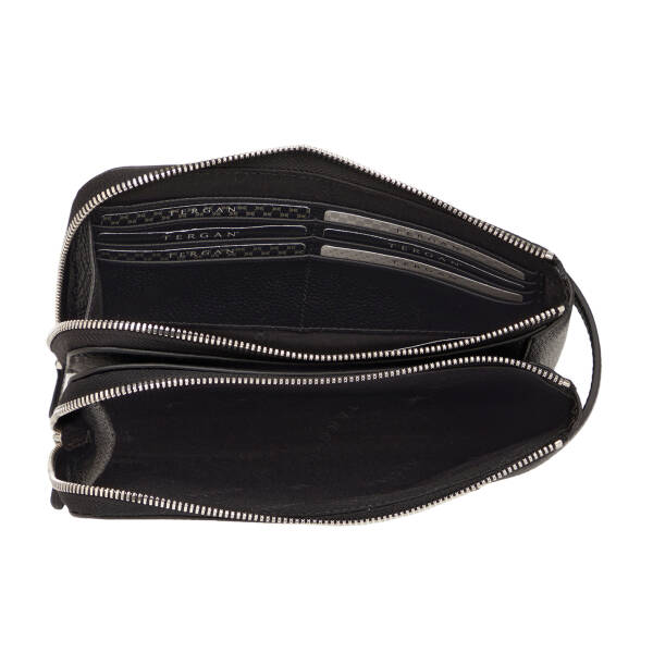 Siyah Hakiki Deri Erkek Portföy Çantası - S1PC00021564-A6F - 4