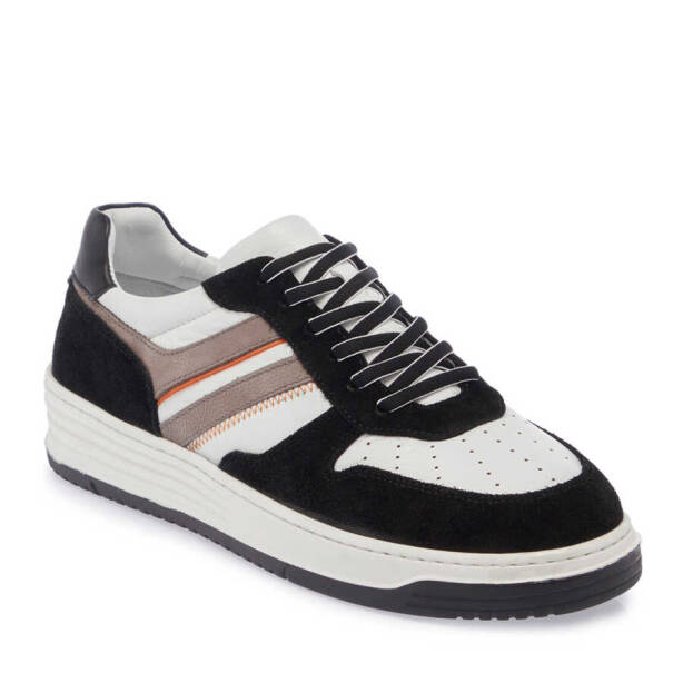 Siyah Hakiki Deri Erkek Sneaker - E24I1AY56691-S2Y - Tergan