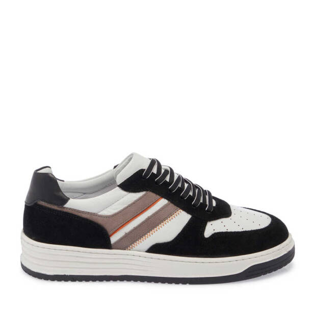 Siyah Hakiki Deri Erkek Sneaker - E24I1AY56691-S2Y - Tergan