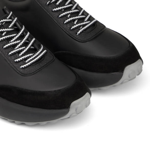 Siyah Hakiki Deri Erkek Sneaker - E25I1AY57193-A23 - 3