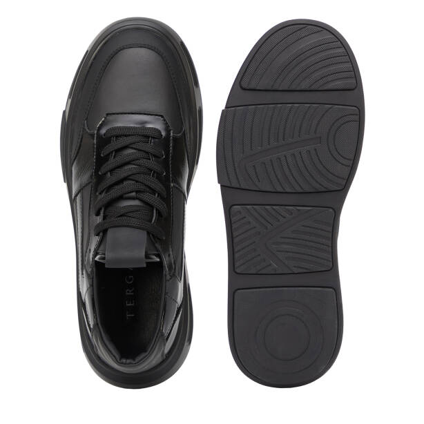 Siyah Hakiki Deri Erkek Sneaker - E25S1AY57391-A23 - 6