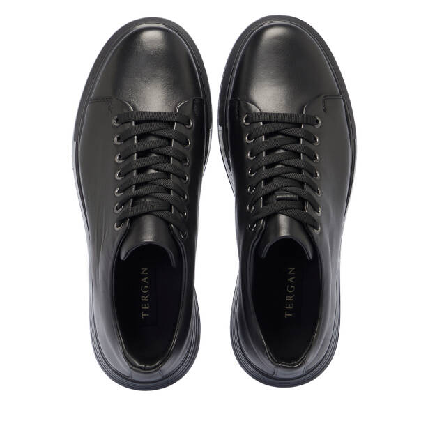 Siyah Hakiki Deri Erkek Sneaker - E26I1AY57583-A23 - 5