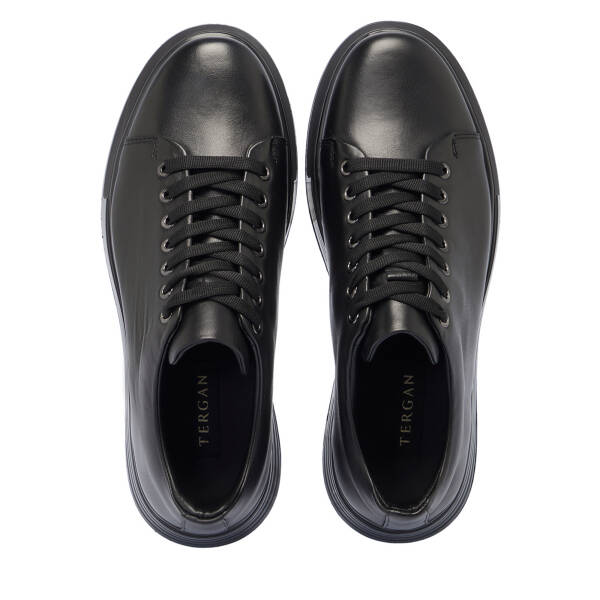 Siyah Hakiki Deri Erkek Sneaker - E26I1AY57583-A23 - 5