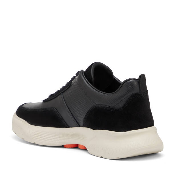 Siyah Hakiki Deri Erkek Sneaker - E26I1AY57585-W19 - 4